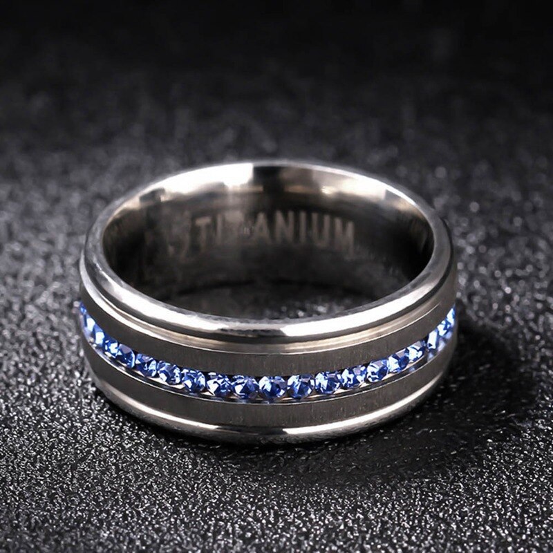 Anillo de carburo de tungsteno para hombre y mujer, 100% clásica, 8MM, alianzas de boda, anillos de tungsteno, nunca se oxida