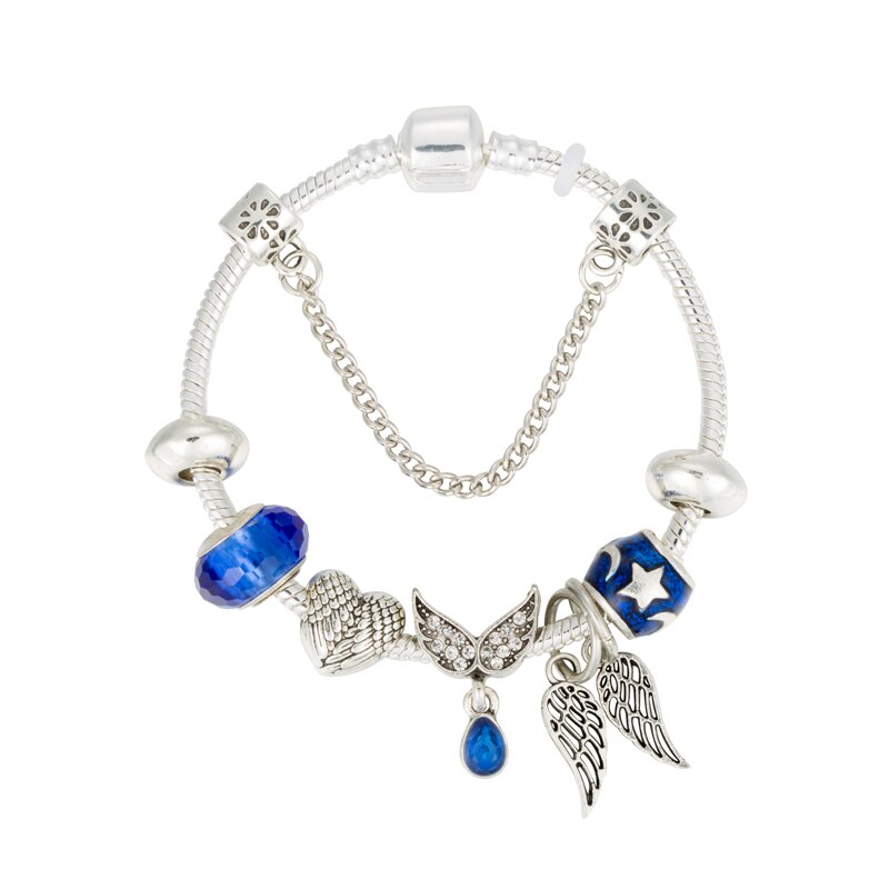 Viovia bedelarmband bangles kralen van veren vleugel voor vrouwen bransoletki damskie fit originele armbanden pulseira  b19055