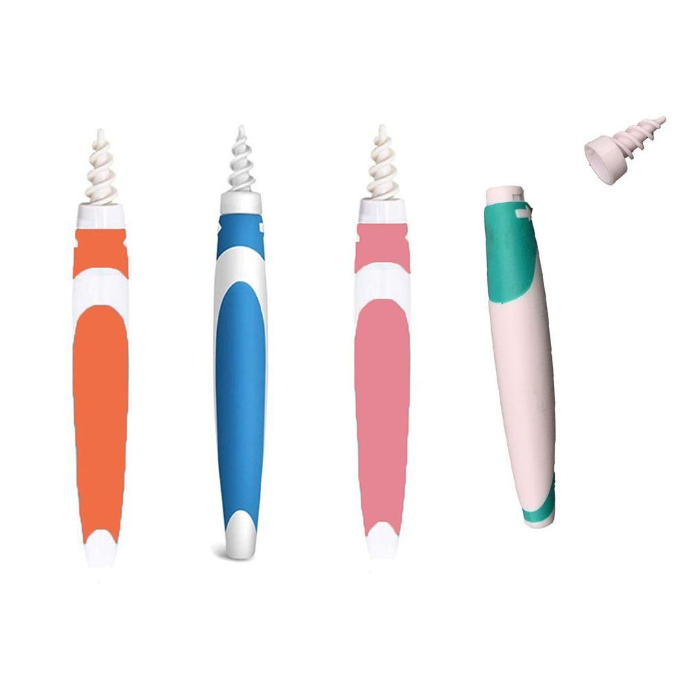 16 tips/set universial Rotating Ear Pick 16 Spiral Tips ear scoop Ear Wax Removal Smart Ear Care Tool Spoon Cleaner Curette
