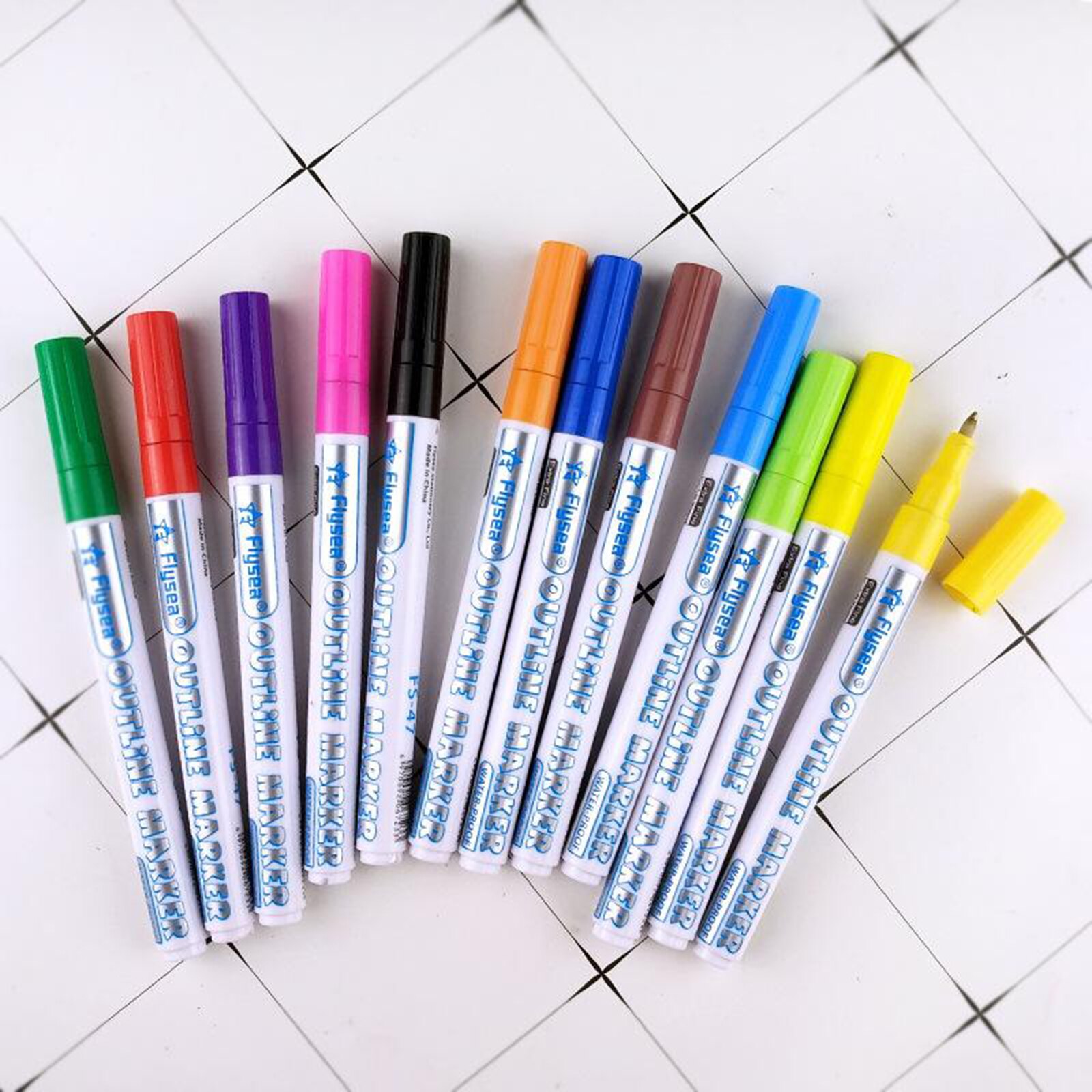Paint Pens For Rock Painting Stone Ceramic Glass Rock Markers: 12 Colors