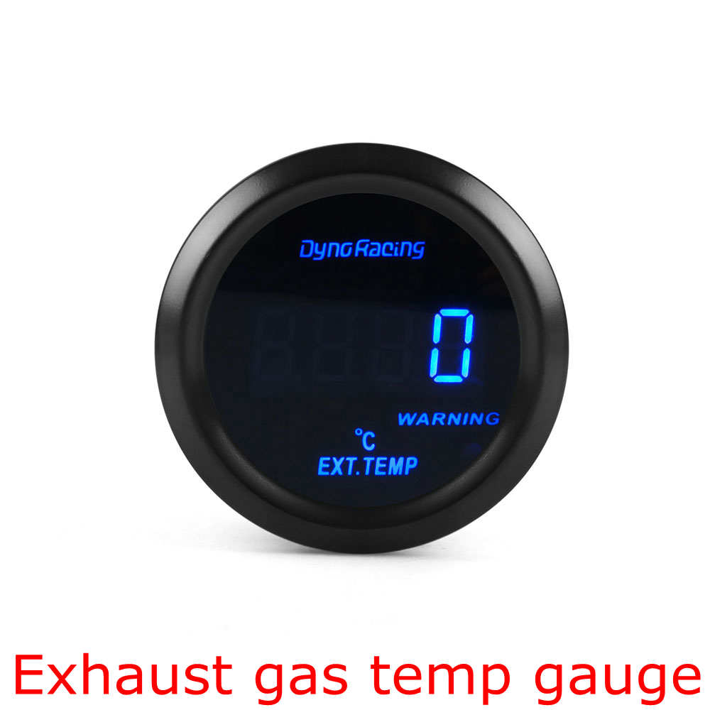 Dynoracing 2&quot; 52mm Car Digital Turbo Boost Gauge PSI BAR Water Temp Oil Temp Oil Pressure Gauge Voltmeter Tachometer Rpm gauge: EGT gauge