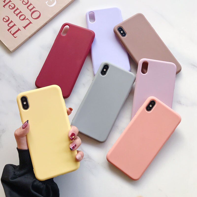 Funda de teléfono para Samsung Galaxy A30s, bonita funda negra mate de silicona para Coque Samsung A 30 s A30s A 30 s