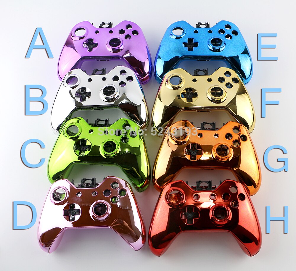 1set di Ricambio Chrome Completa Borsette E Bottoni Mod Kit per Xbox Un Controller Custom Alloggiamento Della Copertura Per Xbox One