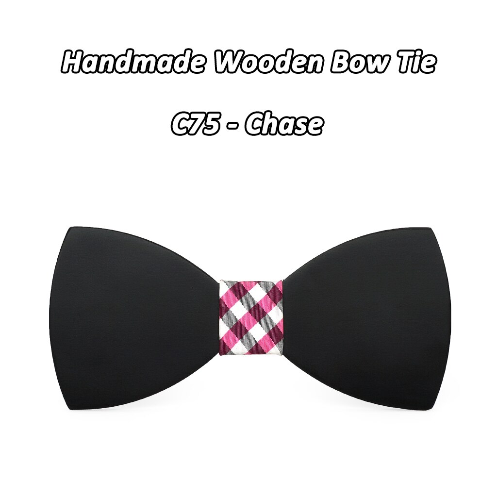 Mahoosive Kinderen Kids Jongens Hout Effen Kleur Wedding Pre Gebonden Clip Kind Nek Strikjes Stropdassen C71-C76 COMBO: C75 - Chase