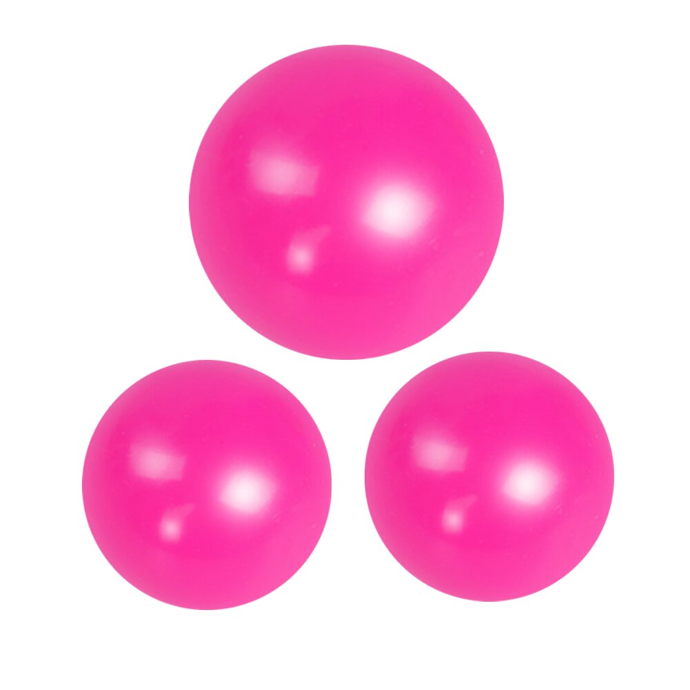 3pcs Stick Wall Ceiling Squeeze Decompression Ball Sticky Squash Suction Target Balls Stress Relief Vent Toys for Kids Adults: 1 big 2 small B