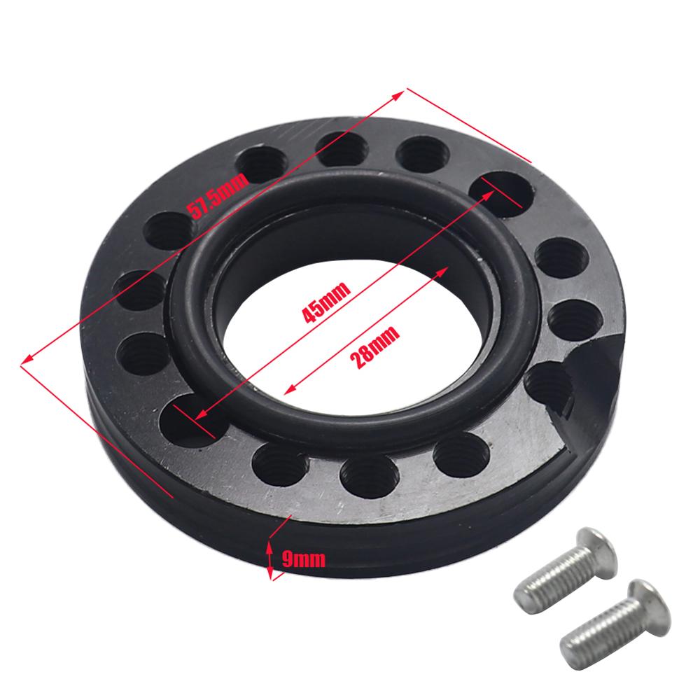 28mm CNC Carb Adjuster Carburetor Inlet Manifold Spinner Plate Adaptor For Pit Dirt Bikes Buggy: black