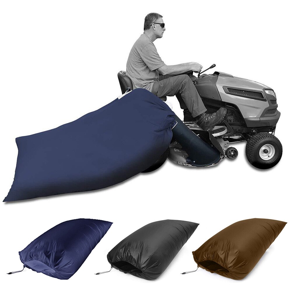 Foldable Lawn Tractor Riding Mower Leaf Storage Bag Garden Cleaning Waste Pouch Foldable Mower and Leaf Storage Bag Waste Bag