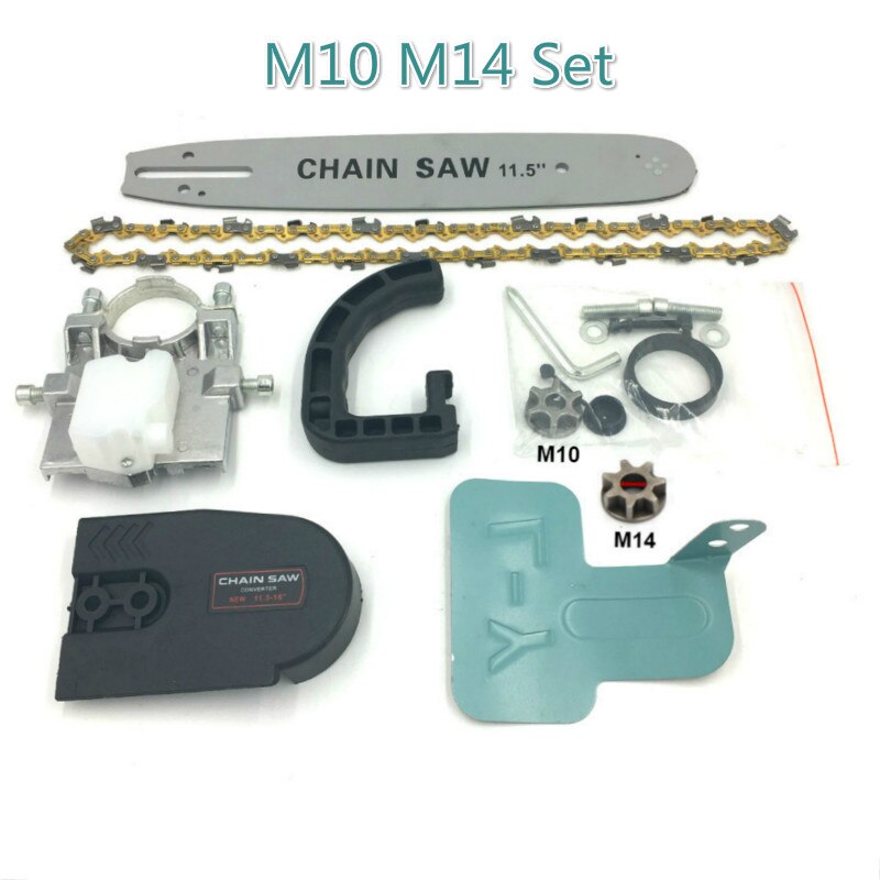 11.5Inch Elektrische Kettingzaag Beugel Verstelbare Universele M10/M14/M16 Kettingzaag Deel Haakse Slijper In Keten-saw: For M10 M14 Set