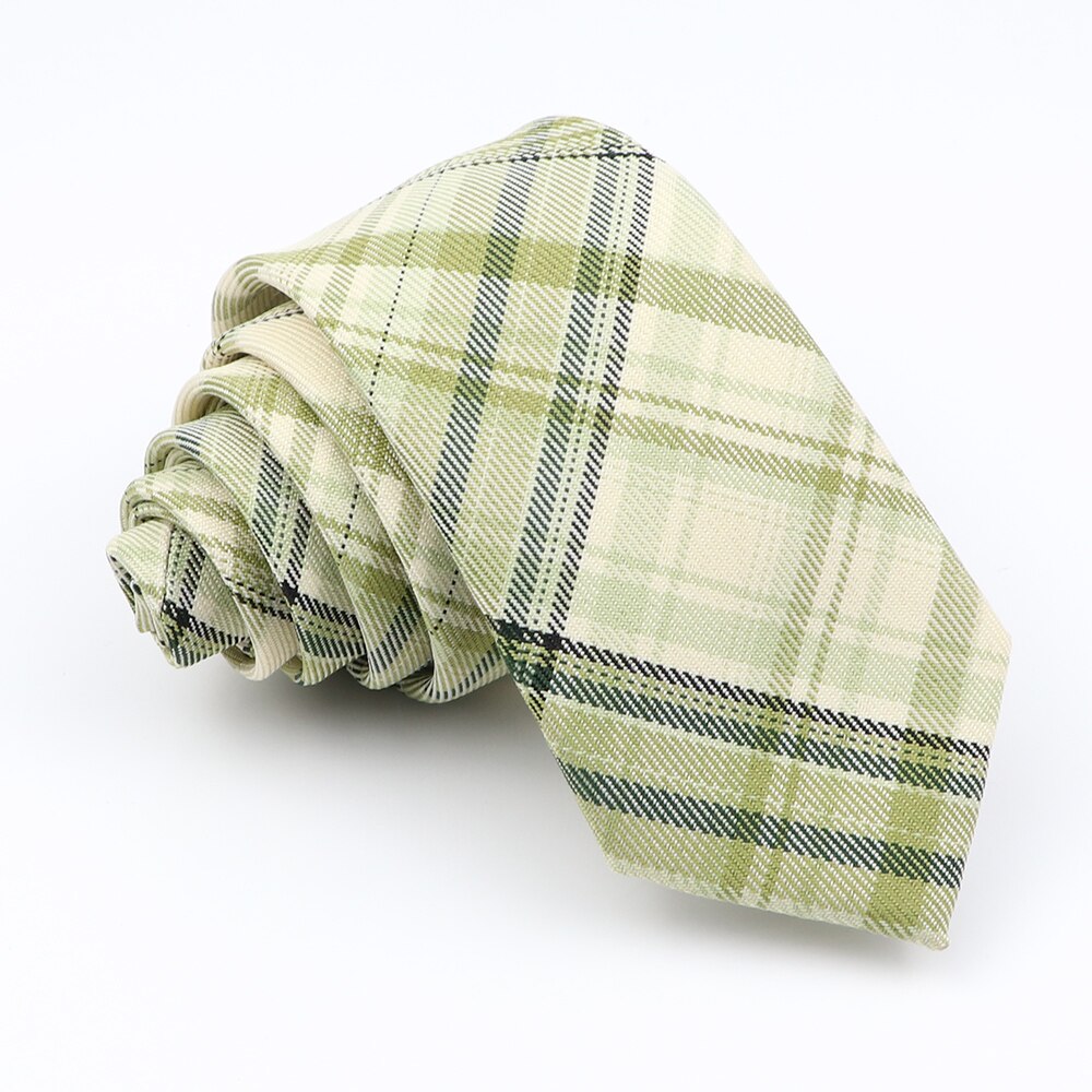 Plaid Tie For Men Women Soft Skinny Cotton TR Fabric Necktie For Wedding Bussiness Casual Man's Neckties Suits Flower Cravat