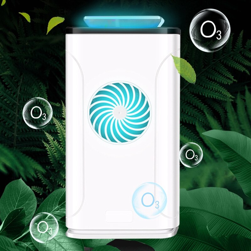 Ozone Generator Portable Mini Ozone Generator + Negative Ion Generator Air Cleaner for Odors Eliminating Air Purifier EU Plug