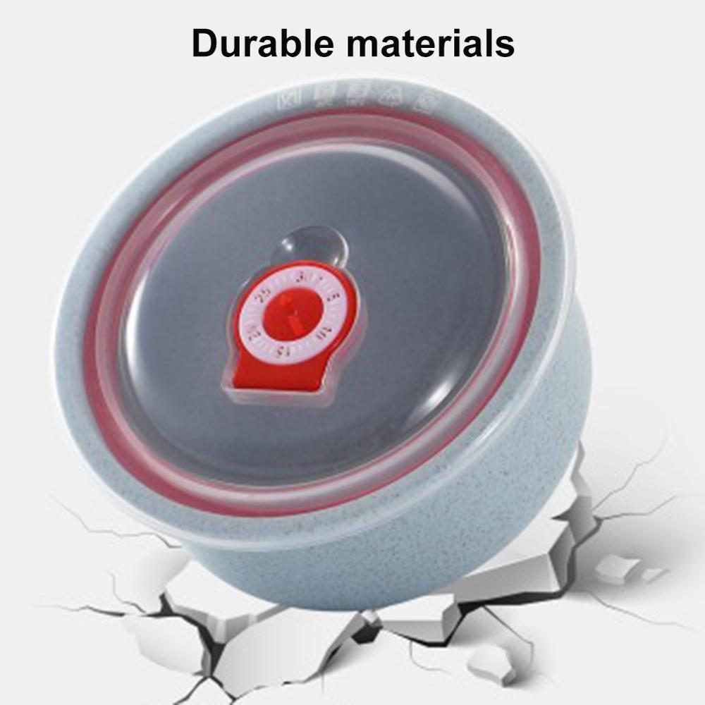 3pcs 300/500/900ml Wheat Straw Food Storage Containers with Lid Microwave Safe Cereal thickening Bowl With silicone seal