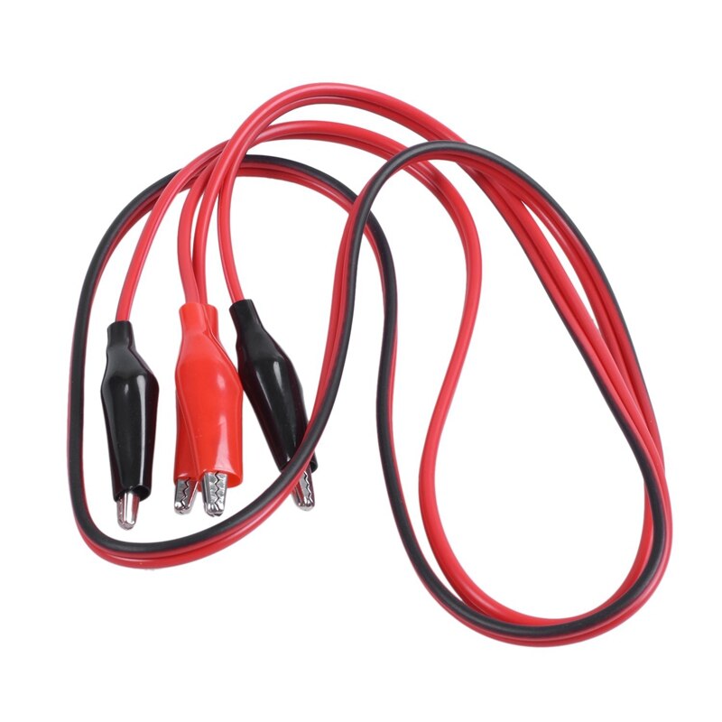 4 X Dual Double Ended Probe Cayman Alligator Clip Cable 92 Cm