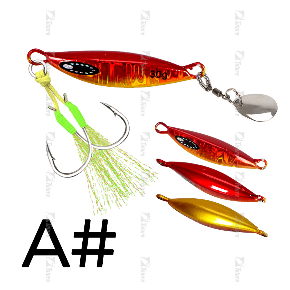 TOLU 2024 Spin Tail Metal Jig señuelo de pesca 20g 30g 40g 60g Spinner Shad Metal Vib Casting Shore Jig cebo hoja de cobre cuchara lubina: 55 mm / Blanco