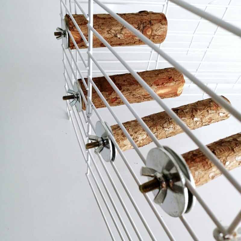 10Pcs Birds Perch Holder Parrot House Screw and Nuts Food Feeder Clamp Parts Bird Cage Mounted Breeding Box Accessories