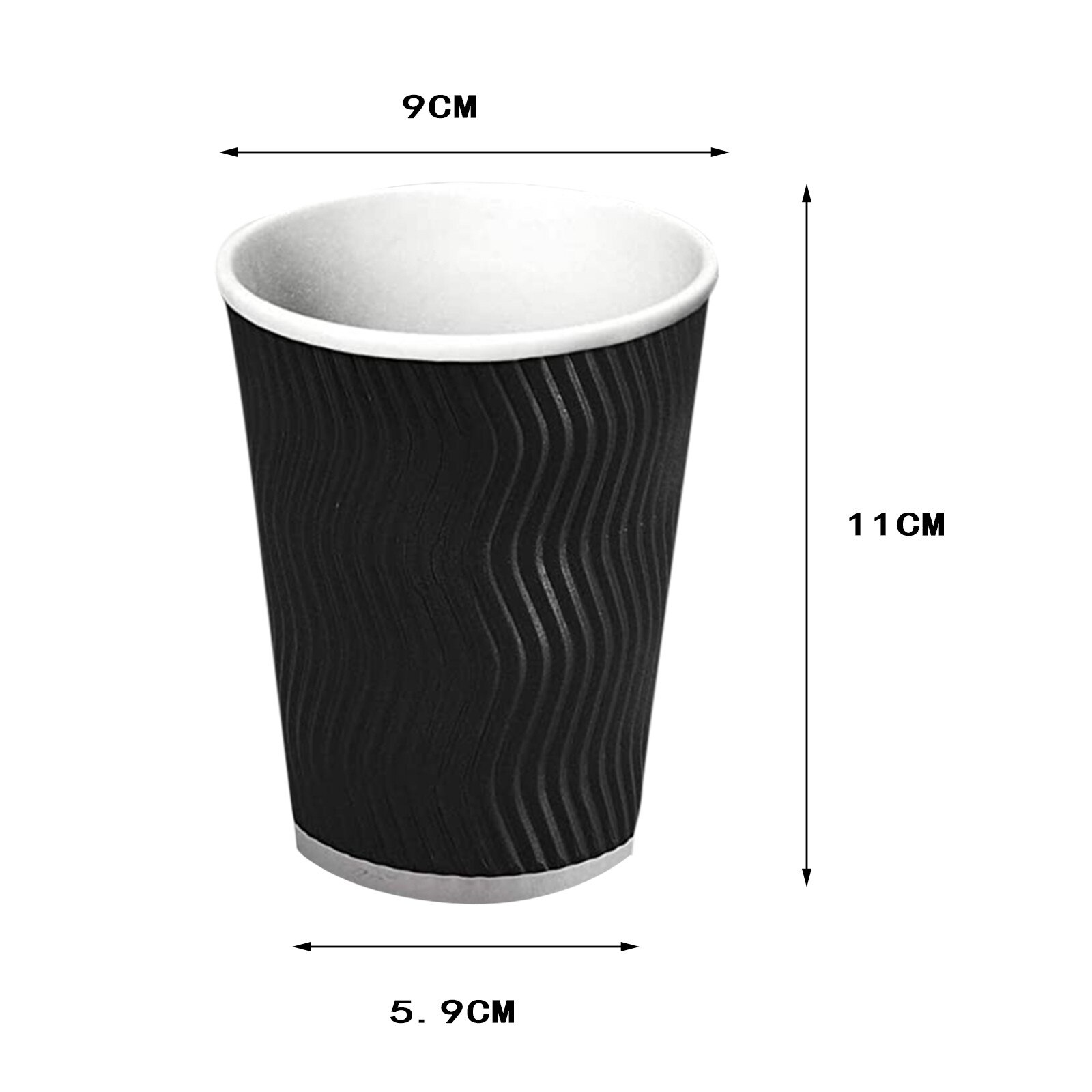 50PCS Cardboard Disposable Cup White Drink Cold Drink Paper Cups Home Office Milk Juice Coffee Beer Table Cups