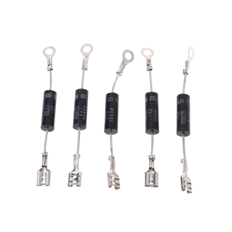 Rectificador de diodo de alto voltaje para microondas, piezas electrónicas de diodo único de 8CM, y , 5 unids/set por juego