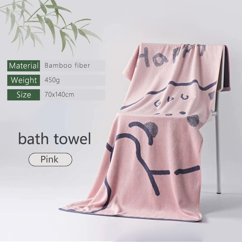 Serviettes en Fiber de bambou, motif ours mignon, serviette pour le visage, serviette de bain pour adultes, Super absorbante, séchage rapide, épaisse, utilisation en salle de bain: 24 #