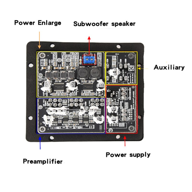 2,1 2,0 Subwoofer Lautsprecher Verstärker Bord TPA3118 Audio Verstärker Board 30W x 2 + 60W Sub AMP Mit unabhängige 2,0 Ausgang H174