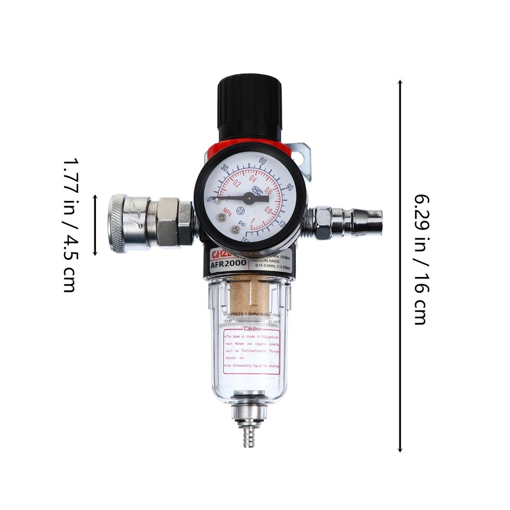 Air Compressor Filter Pressure Gauge Pneumatic Fil... – Vicedeal
