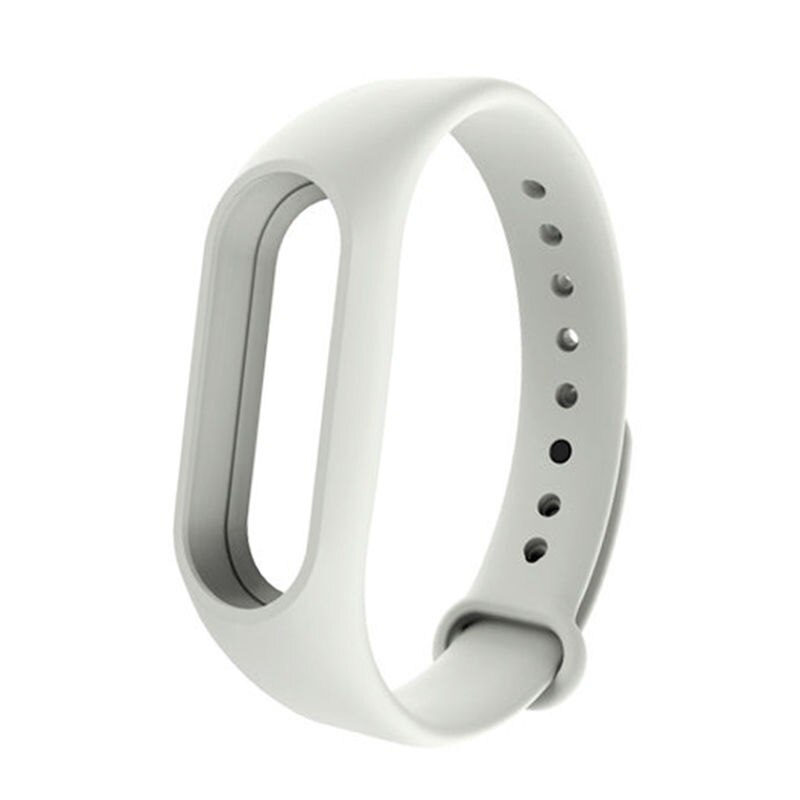 Voor mi band 2 accessoires pulseira mi band 2 strap vervanging siliconen wriststrap voor xiaomi Mi2 smart armband: WHITE