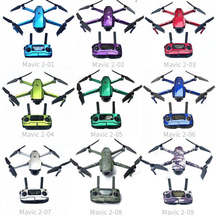 Fluorescence Remote Control Body Arm stickers covers Waterproof Cool Sticker for DJI Mavic 2 Pro/Zoom Drone Accessories