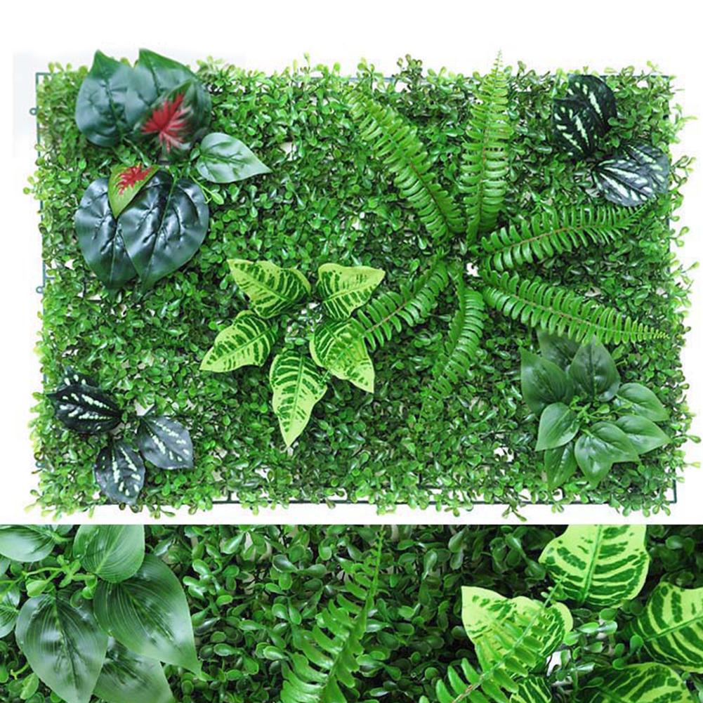 Artificial Plant Hedge Panel UV Protected Privacy Fence Screen For Outdoor Garden Backyard 40*60CM: B