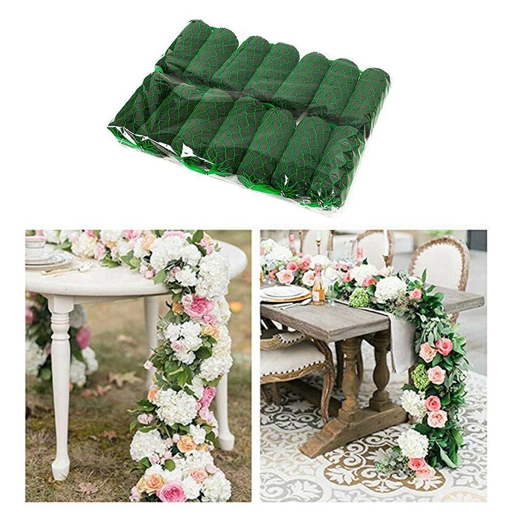 14Pcs Bruiloft Guirlande Oasis Bloemen Boog Foam Blokken Fresh Cut Schuimen Base Tuin Bloemist Diy Bloemstuk Schuimen Modder base