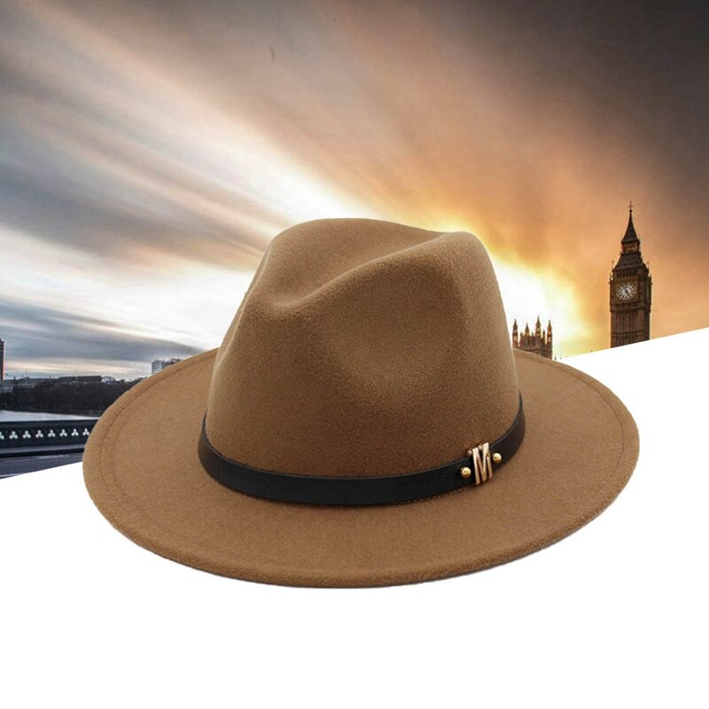 Hoeden Voor Mannen En Vrouwen 8 Stijl Wollen Cowboyhoed Retro Platte Top Grote Hoed Jazz Vilten Hoed Brede rand Hoed Gesp Mode Zonnehoed