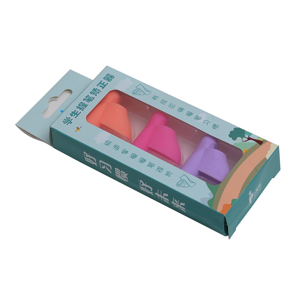 3PCS/Pack Pen Grip Posture Correction Kids Correction Tool Pencil Holder Writing Aid Tool Desk Sets School Stationery Supplies