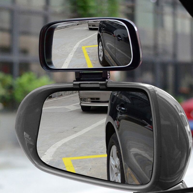 1Picecs Auto Dodehoekspiegel Rotatie Verstelbare Achteruitkijkspiegel Groothoek Lens Voor Parking Extra Auto Spiegel
