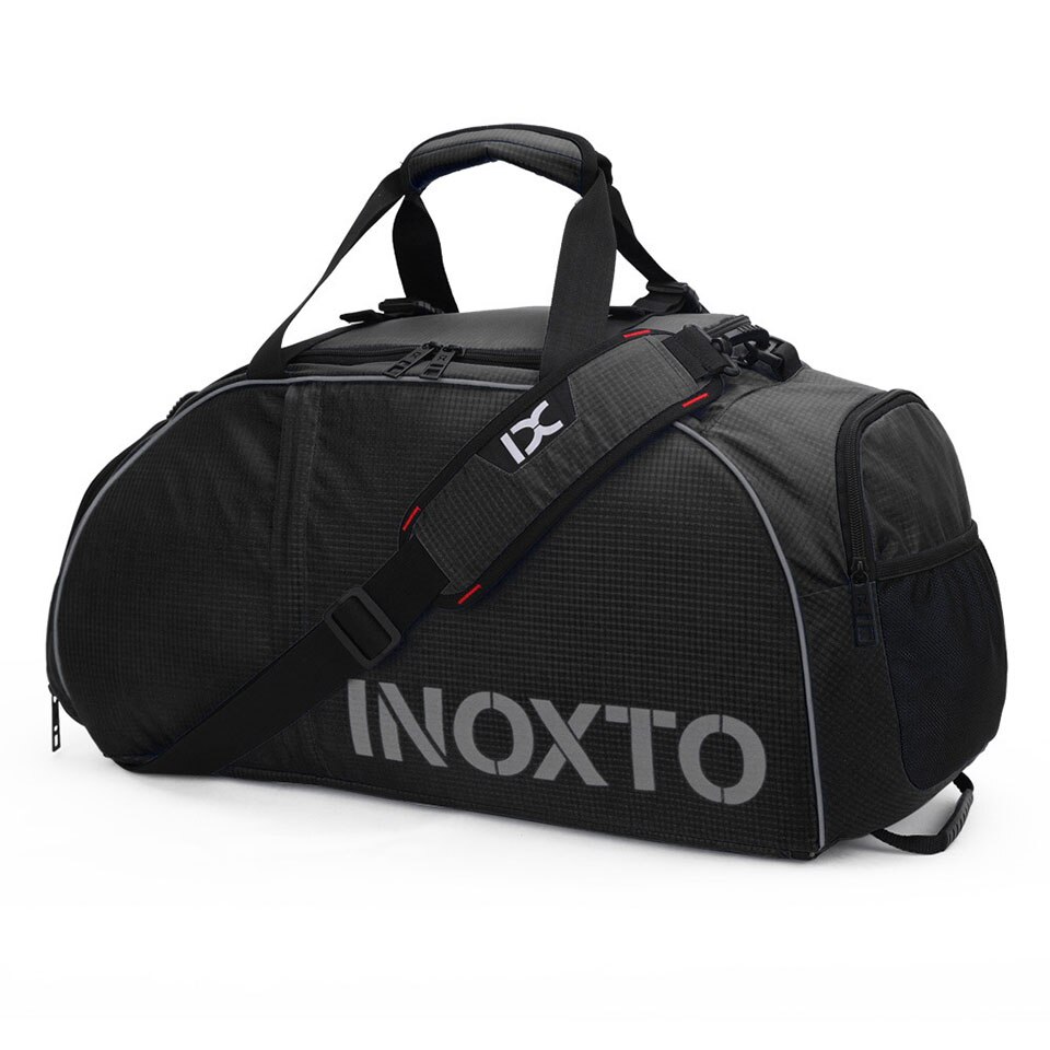 Sporttas Waterdichte Fitness Tas Sport Mannen Vrouwen Tas Outdoor Fitness Draagbare Gym Tassen Yoga Gym Sport Rugzak: Black