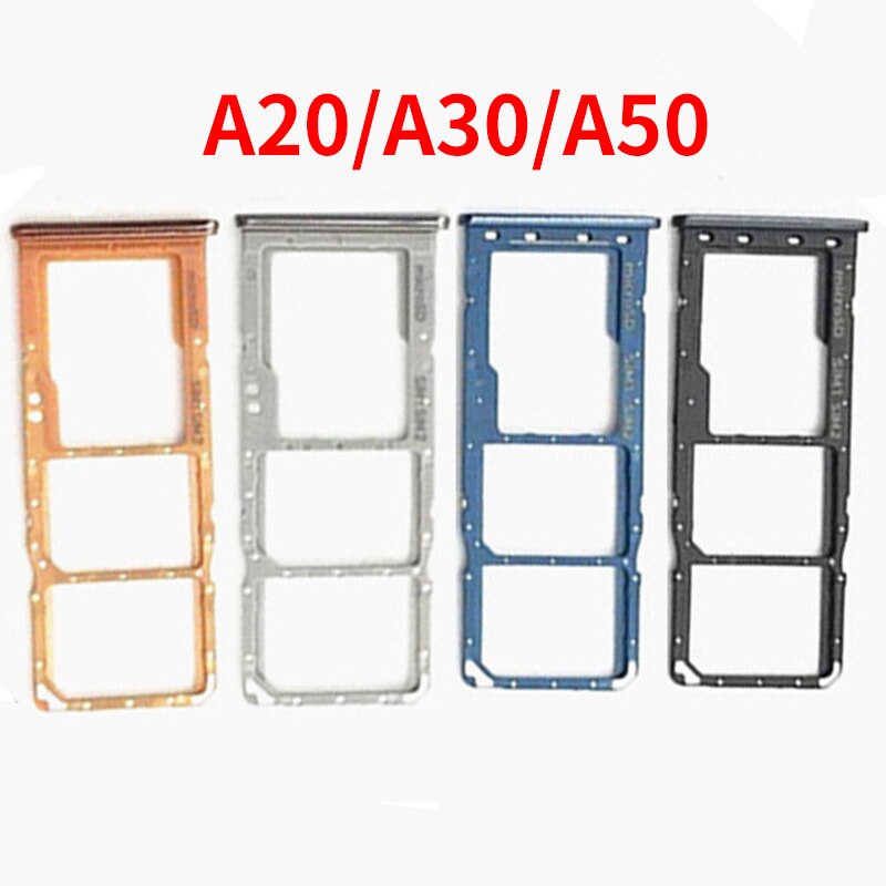 10 pièces support de plateau Sim pour Samsung Galaxy A20 A205F A30 A305F A50 A505F