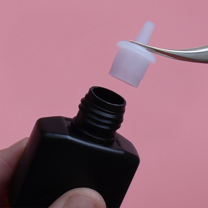20 stücke Flasche hals Wimpern Erweiterungen Kleber Flasche Stopper Wimpern Wachstum Flüssigkeit Container Abdichtung Ersatz Kopf Spezielle Stecker