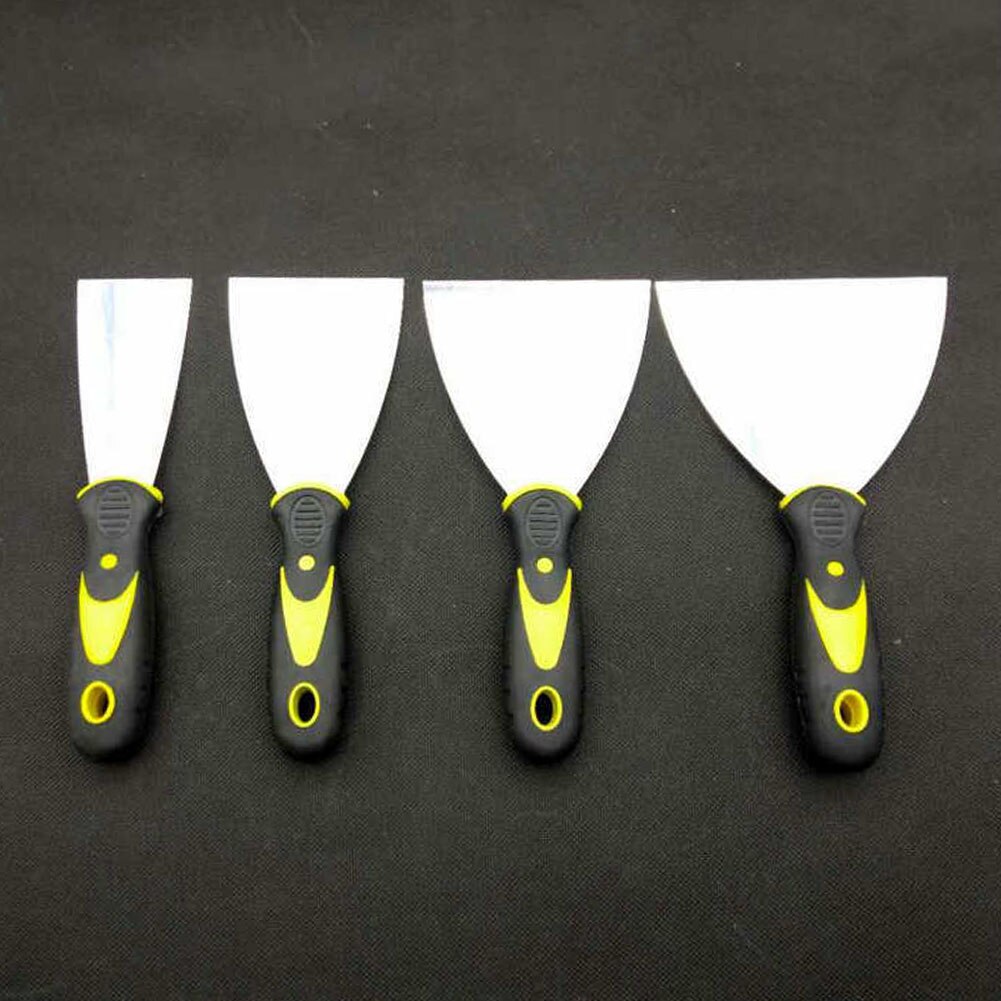 4 st / set spackel gips skrapning metall skrapa manuell gips efterbehandling konstruktionsverktyg spackel spade förtjockad diy återanvändbar