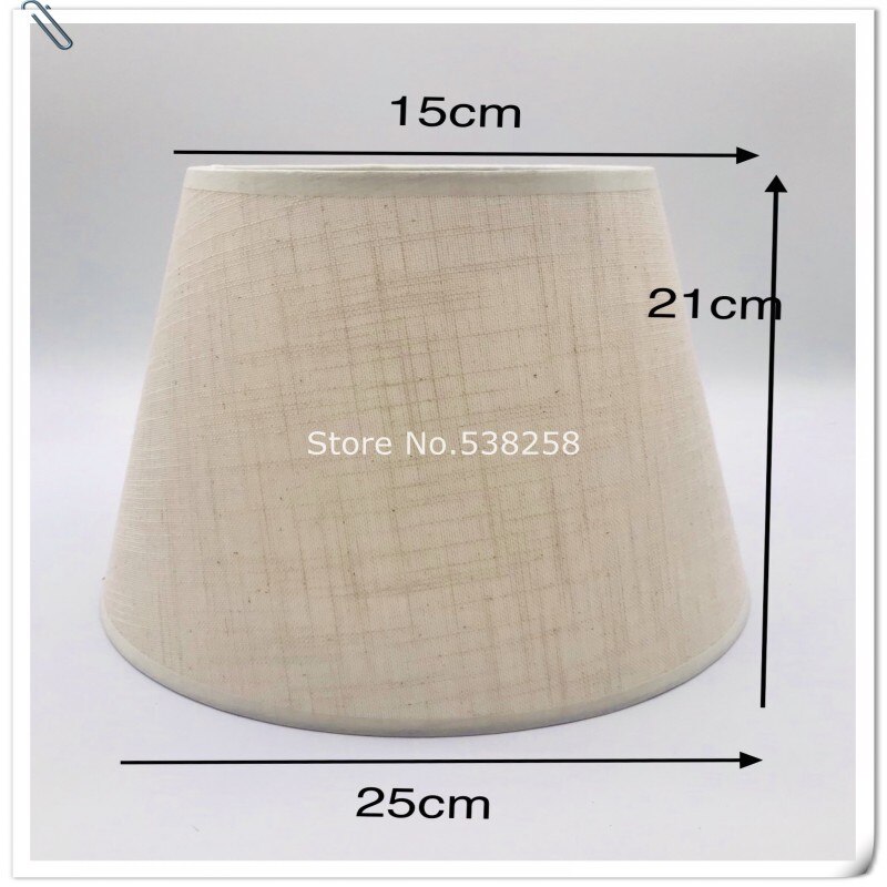 E27 Art Deco Lamp shades for table lamps pvc beige fabric lampshade round lamp shade modern style lamp cover for desk lamp