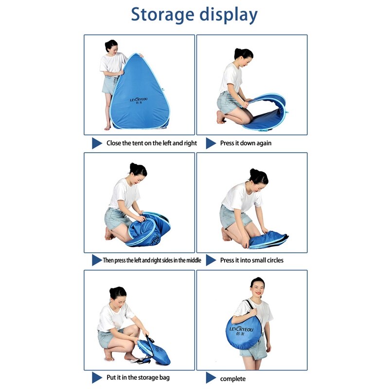 LEVORYEOU-tienda de campaña automática con protección UV, carpa de acampada al aire libre, tienda de playa instantánea, cortina de protección solar