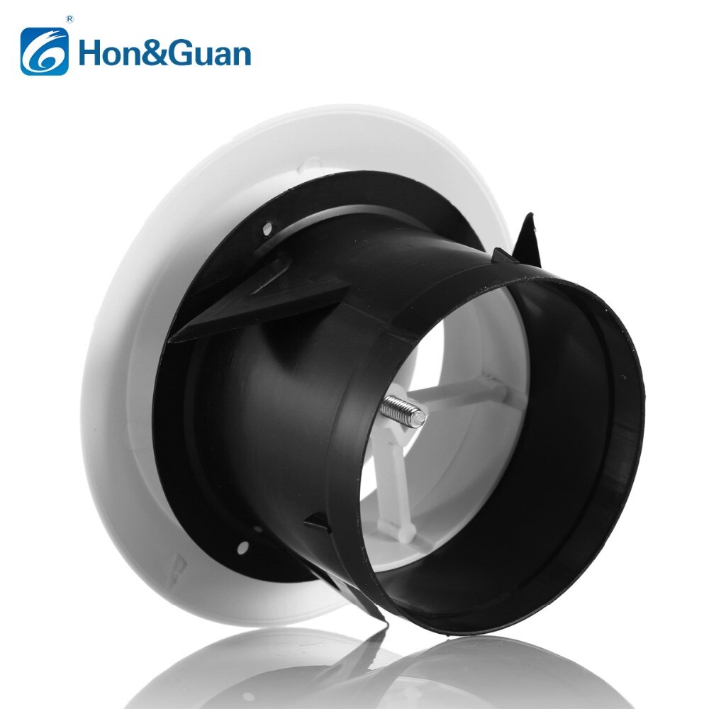4''6'' ABS Adjustable Air Vent Round Soffit Exhaust Outlet for Window Ceiling Ventilation for Home Kitchen Bathroom Household