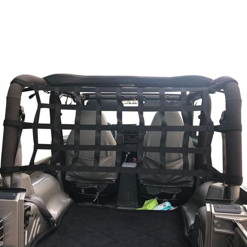 FOR JEEP WRANGLER JL JK TJ YJ CARGO NET BACK WINDOW, EXTRA STORAGE, ROOF NET HAMMOCK