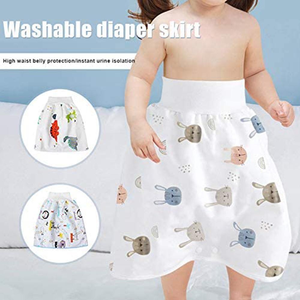2 in 1 bekväma barn blöjkjol för vuxna shorts babyshorts harem blöjshorts pojkar underkläder absorberande barnöverdrag löst  l4 q 3