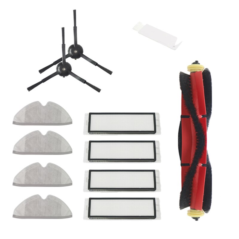 Hepa suodatin moppiliinat rievut harja xiaomi roborock  s5 max  s6 s6 pure  s6 maxv  s4 s5 s50 varaosaa: F