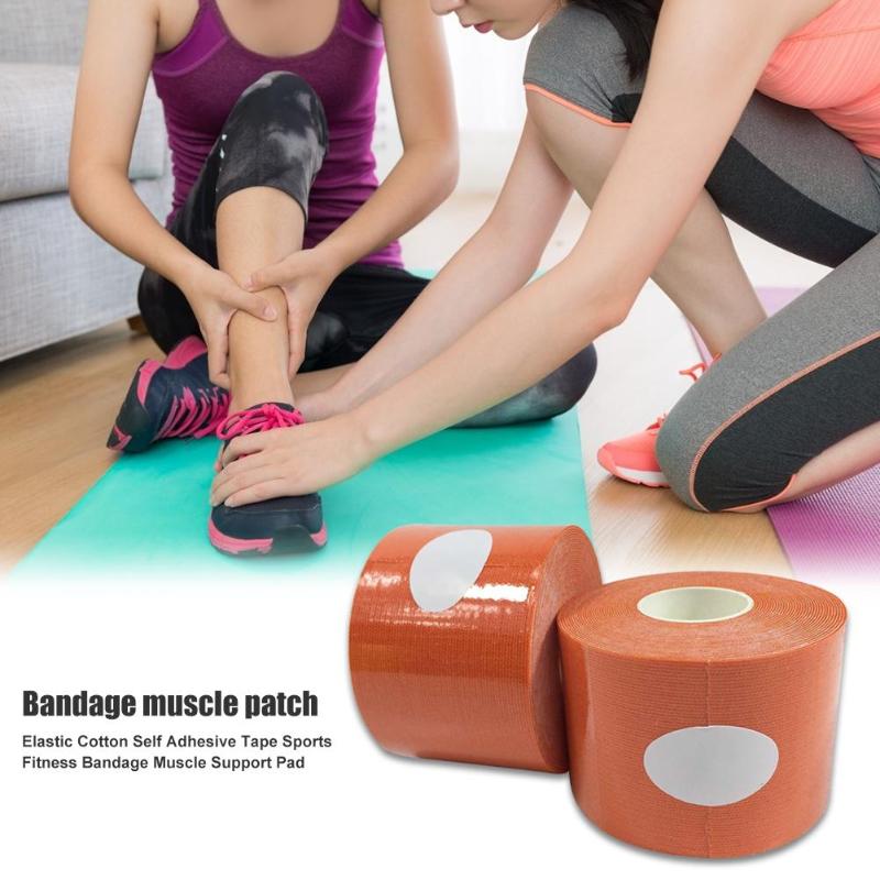 Sport Zelfklevende Tape Klassieke Delicate 1 Roll Elastische Katoen Zelfklevende Wrap Tape Sport Gym Fitness Bandage Pads