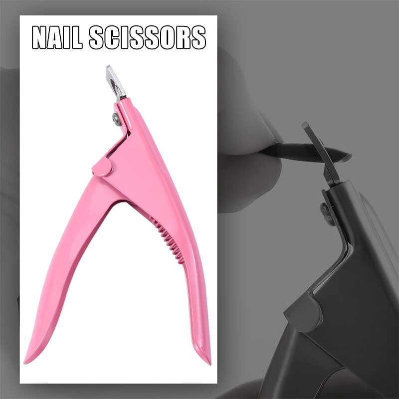 Nail Scissors Manicure False Tips Edge Cutter Art Clipper Durable Trimmer Tool BFC996