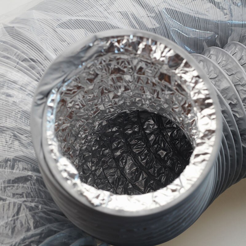Fresh Air system Ventilation Pipe Thick Low Noise Flexible Ducting Vent Pipe Aluminum Foil Duct Air Duct for Ventilation PVC
