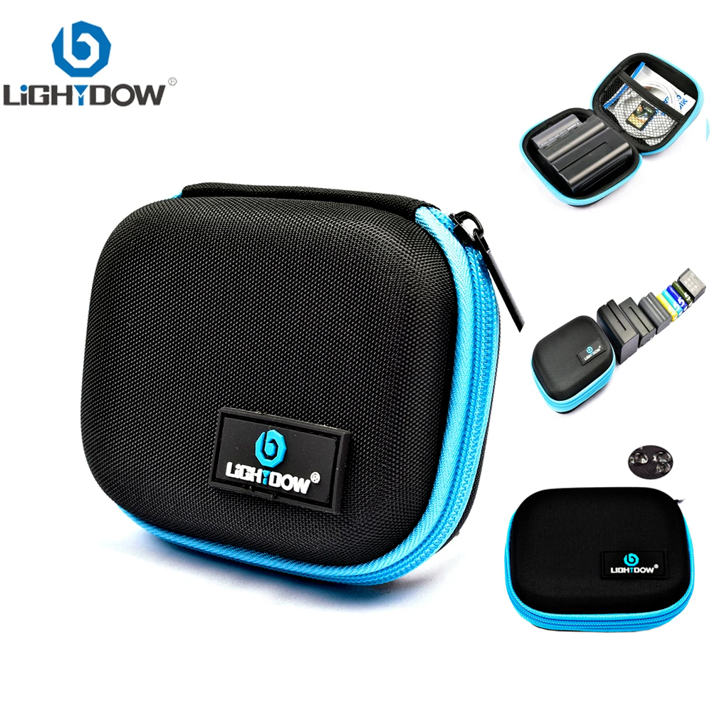 Lightdow Camera TF Card SD Crad Fabric Hard Case Przenośna torba do przechowywania akumulatorów Pokrowiec na akcesoria do lustrzanek cyfrowych
