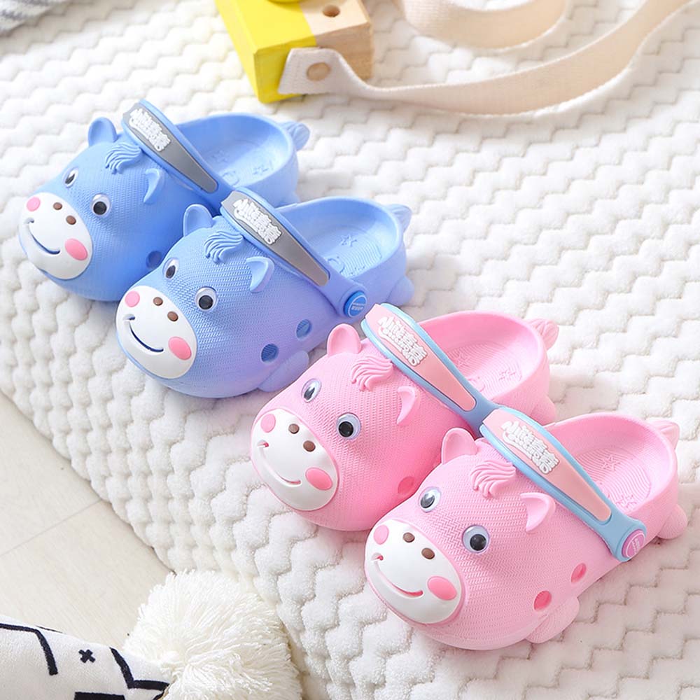 Barn trend søte tøfler sommer barn gutter sandaler tøfler jenter hull sko barn hull sko anti-skli sandaler