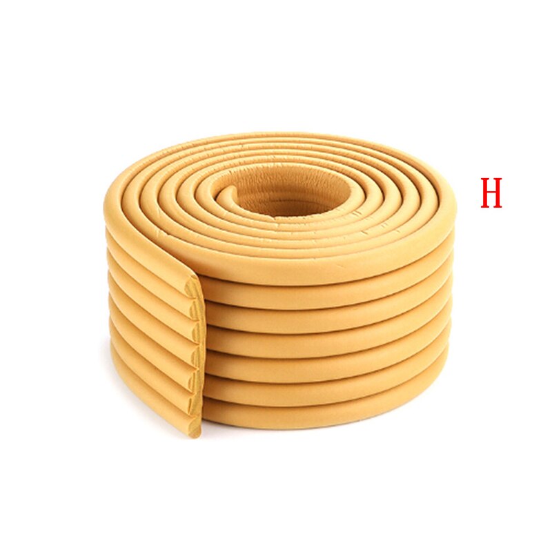 2M Kind Bescherming Tafel Guard Strip Kid Bescherming Corner Protector Baby Veiligheid Guards Edge Guards Effen Hoek Rubberen Bumper: H