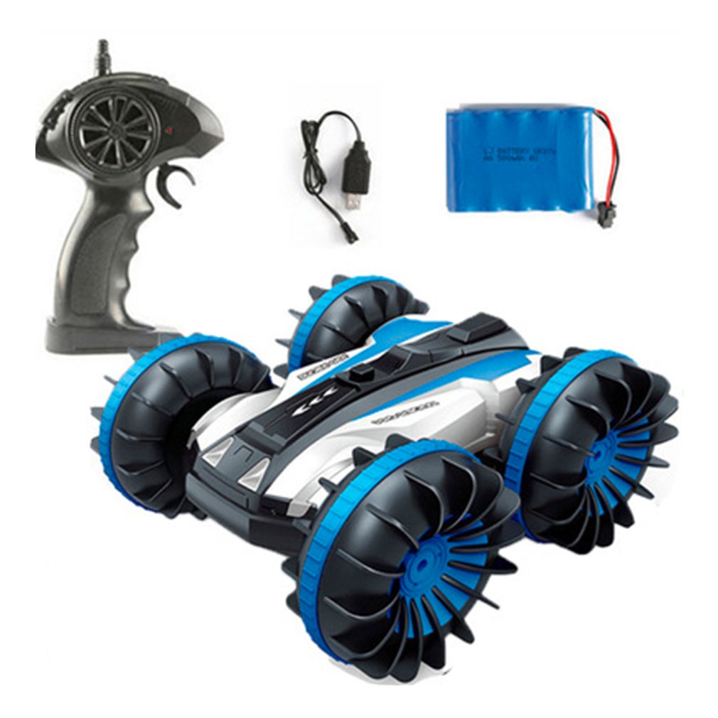 Remote Control Amphibious Stunt Car Waterproof Double-Sided Driving Car Water And Land Robot Car For Kids