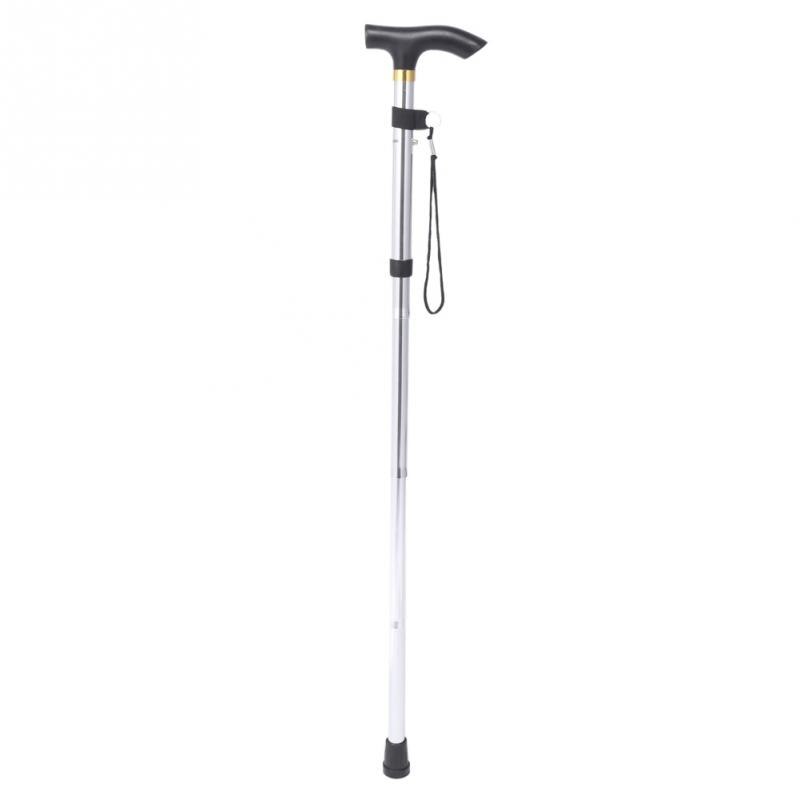 Handle Folding Cane Walking Stick Portable Anti-Shock Telescopic Walking Hiking Climbing Stick Crutch Senior Blind Walking Stick