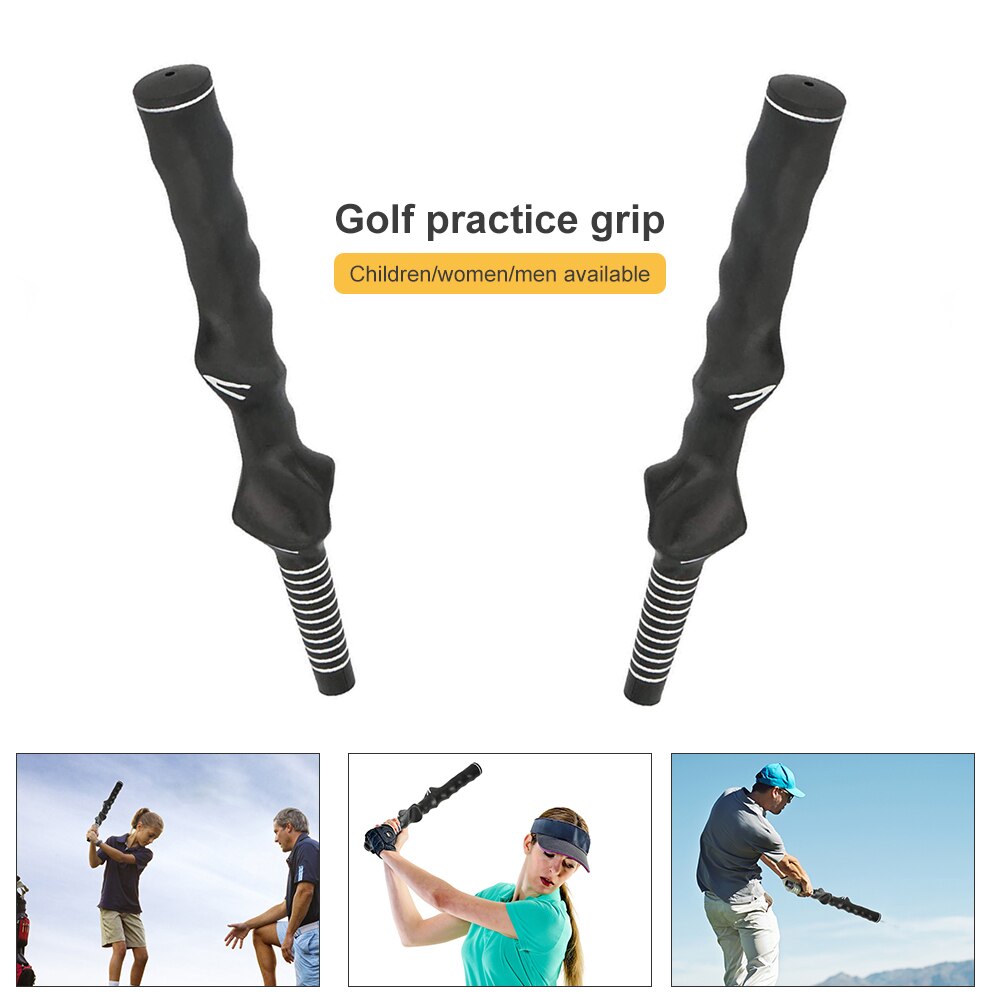 Golf Rubber Swing Trainer Training Grip Aids for Right Left Hand Golfer Practice Standard Teaching Aid