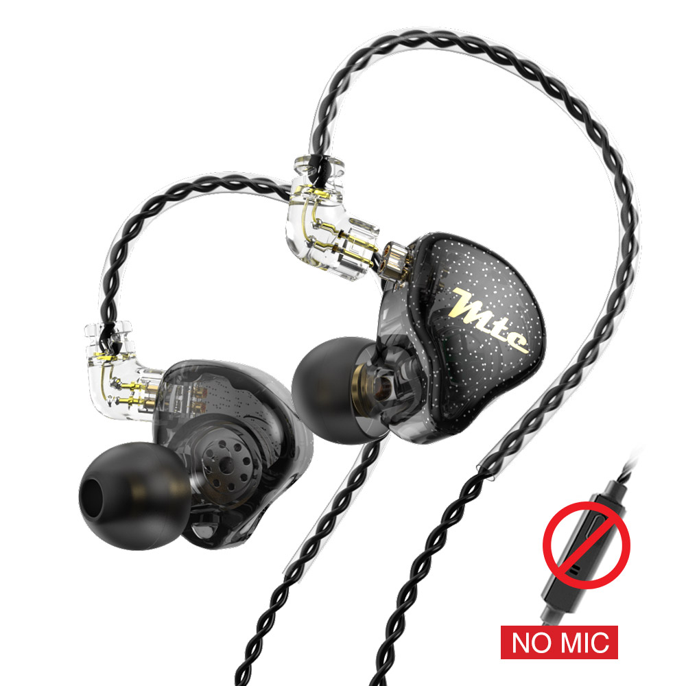 Auriculares dinámicos TRN MTE, auriculares deportivos de música HIFI, auriculares deportivos con cancelación de ruido Hea para TRN VXpro M10 MT1 V90 EDX Pro: Oro